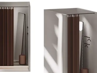 Fitting room 3D model