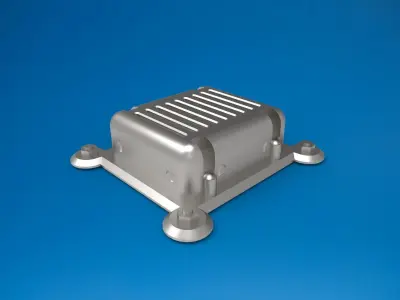 scifi part electronic cooler 3D print model
