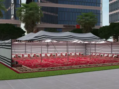 Saudi tent 3D model