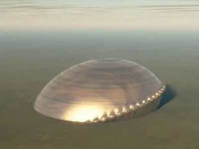 UFO or Alien Building 3D model