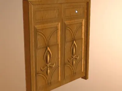 Door 07 Low-poly 3D model