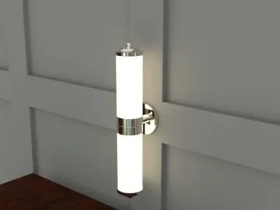 30s style wall light Low-poly 3D model