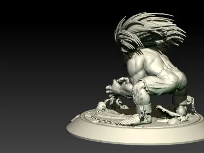 Street Fighter Blanka 3D print model