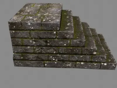 stairway 31 Low-poly 3D model