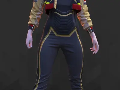 Sci-Fi Fantasy Wear 03 Female - 67 Marvelous Designer and Clo3D 3D model