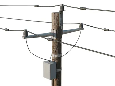 Street Light 3D model 19