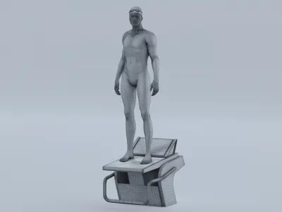  Male Swimmer Animated HQ Standard License 