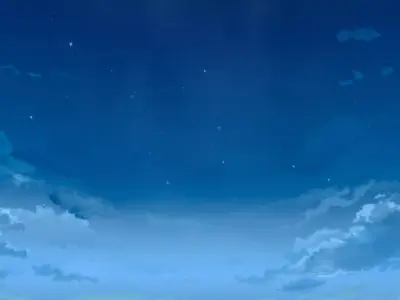 Anime sky HDRI blue sky 3D model