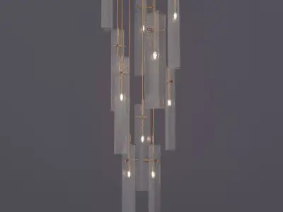 Chandelier 3D model Airlight 3D model