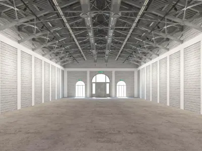 Exhibition Hall interior 15 3D model