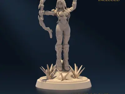 Undying Light Sentinel Nude Set x5 3D print model