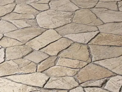 Mrf-Pavement Set31 Low-poly 3D model