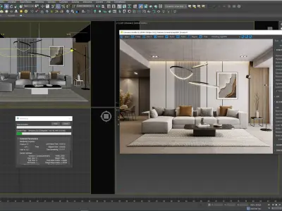 Interior Living Room Scene 16 3D model