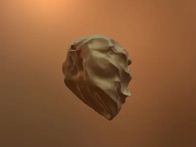 Mask to Mask Low-poly 3D model