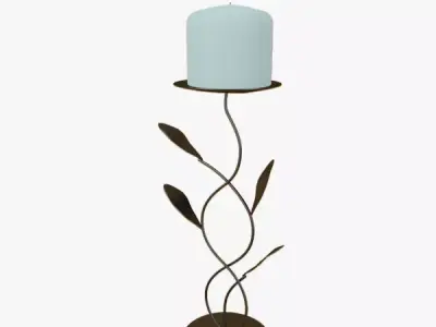 Candelholder Leafs 3D model