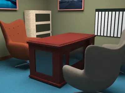 The Office Room 3D model