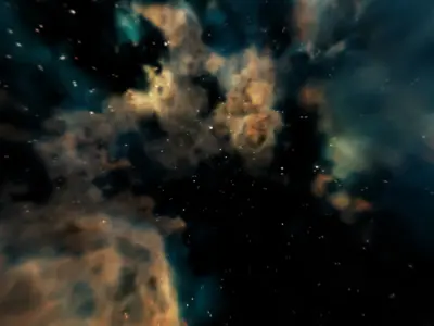 HDRI Panoramic Sky - VR 360 starfield extreme outer space nebula Low-poly 3D model