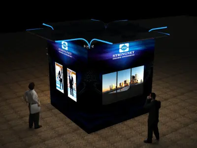 Module for advertising on screens 3D model