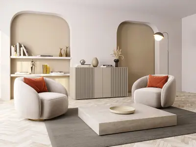 Interior Living Room Scene 14 3D model