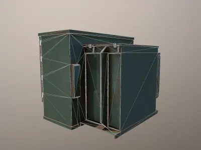 Large Electrical Box - 4K PBR Game Ready Low-poly 3D model