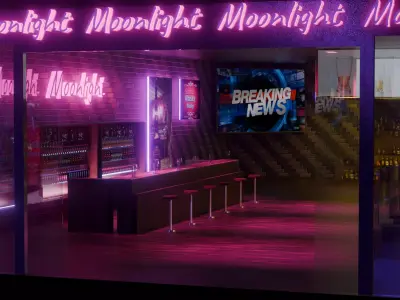 Bar escene  3D model
