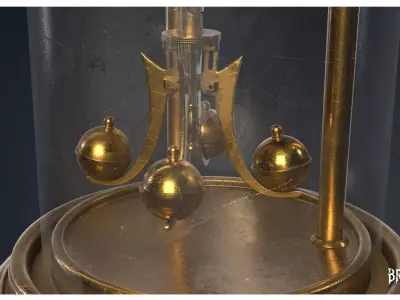 Mantel Clock 3 -  CLocks 1900s 3D model