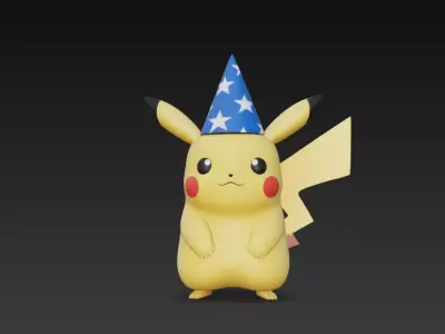 figura rata amarilla magica  3D print model