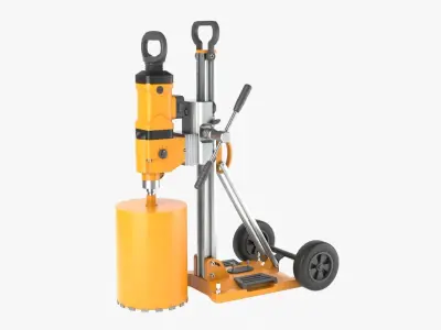 Concrete Coring 3D model