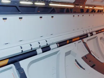 Sci-fi trim sheet 3D model order