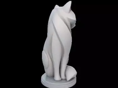 Minimalist Raccoon Sculpture 3D print model