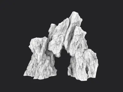 Rock 7-2 Low-poly 3D model purchase