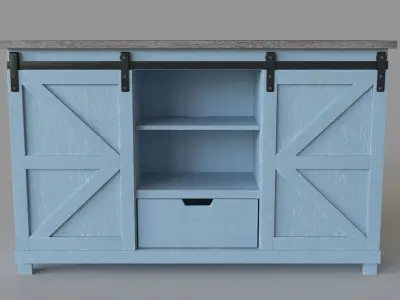 Bar Harbor Blue Credenza 3D model