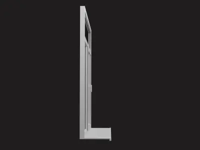 PVC window Low-poly 3D model