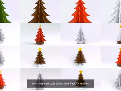 christmas tree table show piece Pack 