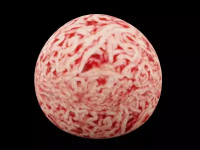 Raw Ground Beef Low-poly 3D model