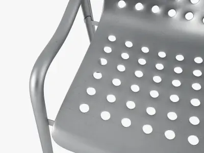 Vitra Landi Chair and Davy Table 3D model