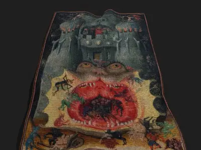 Mouth of Hell Book of Hours Low-poly 3D model