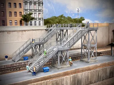 PLA-0001 Platform detail set for Europe H0-scale 38 items 3D print model