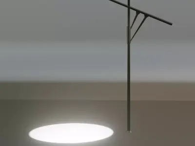 Road light Low-poly 3D model