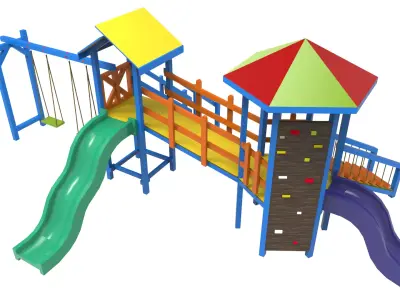 Playground  Low-poly 3D model