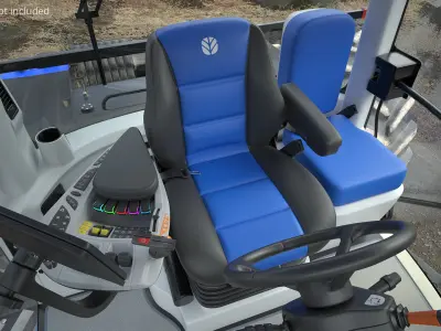  New Holland T9 Series Farming Tractor Blue Dirty 