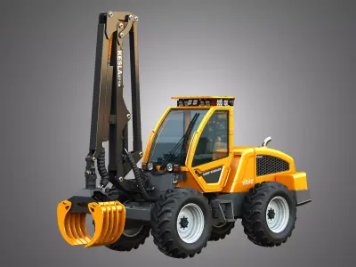 HR46X - Log Loader 3D model