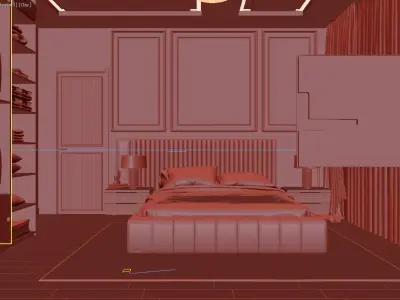 New Classic Bedroom 3D model