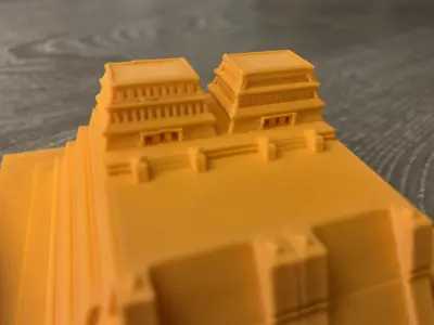 Tenochtitlan Temple 3D print model