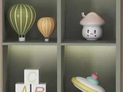 Childrens-playroom Low-poly 3D model