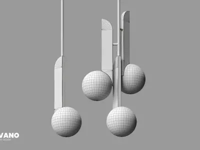 Pendant Dorotty Hanging Lamp 3D model