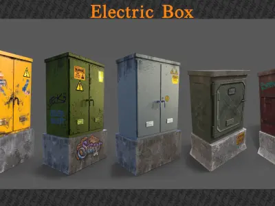 City Props Low Poly vol 1 Low-poly 3D model