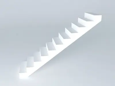 Stairs set of Free 3D model