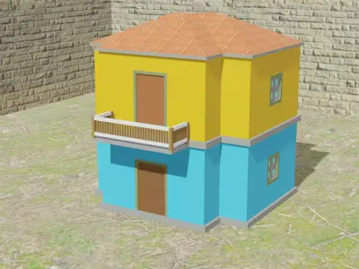 Stylish 3D Building 3D model
