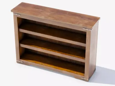 Librarycupboard2 Low-poly 3D model